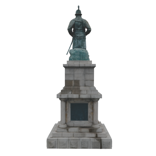 부산타워 이순신 동상